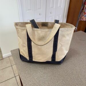 L.L. Bean Canvas Boat Tote